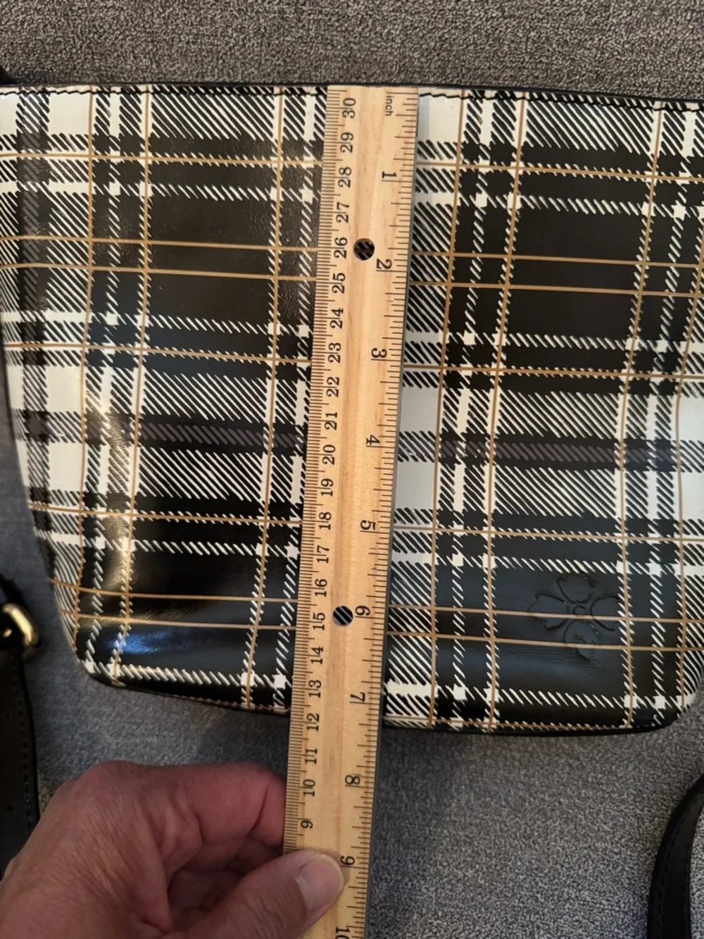 Patricia Nash Black/White Plaid Voletta Crossbody - Picture 8 of 9